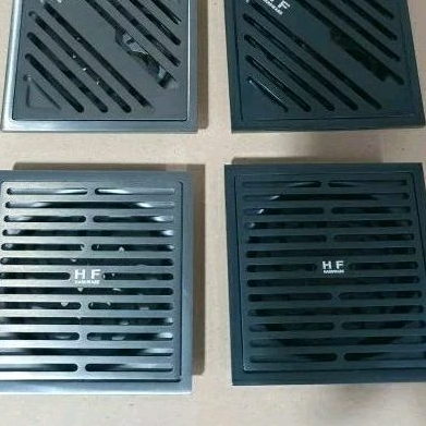 HF 53 / 52 BLACK / DARK GREY TEBAL SEKALI  Saringan Got Kamar Mandi Anti Kecoa. Floor drain Anti Bau