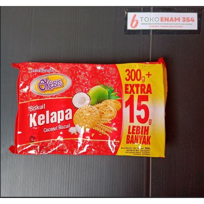 

Biskuit Kelapa Okebis Inafood family pack 300 gram + BONUS isi 15 gram