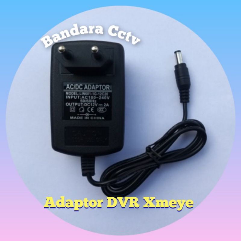 ADAPTOR DVR XMEYE 4CH 8CH 12VOLT -2Amper
