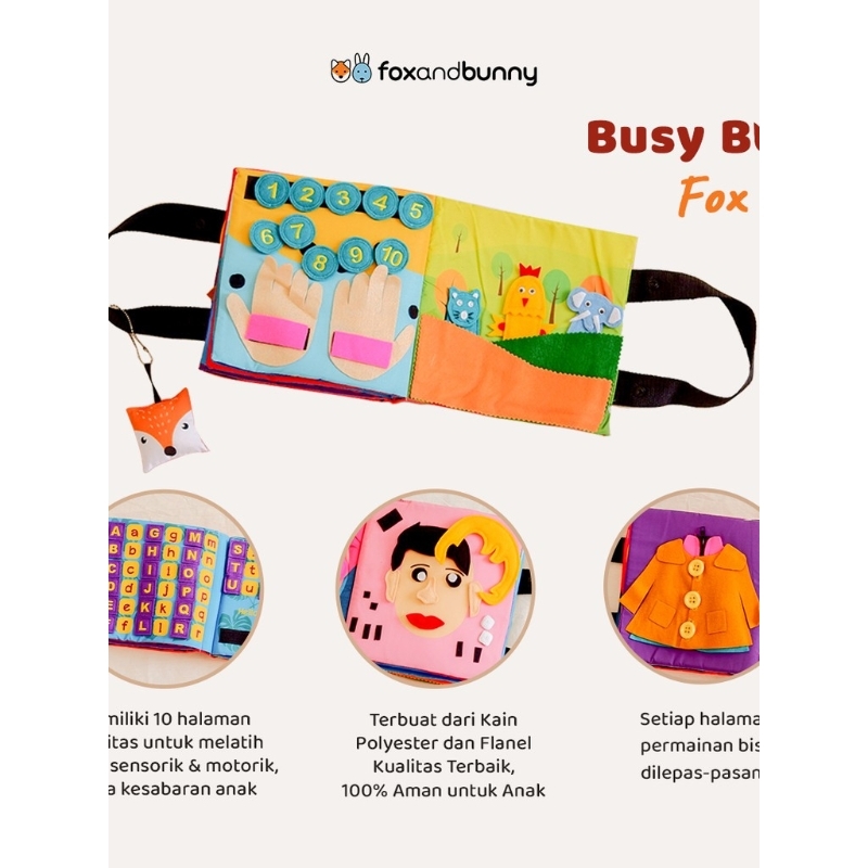 (Preloved) Fox and Bunny | Busy Book | Fox Series