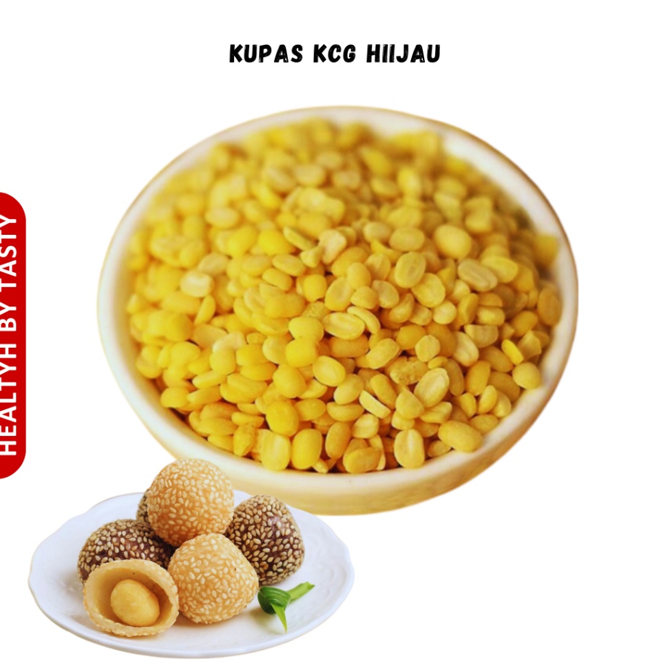 

PROMO ALE Kacang Hijau Kupas Organik Kacang Ijo Kupas Organik Mung Beans 5g