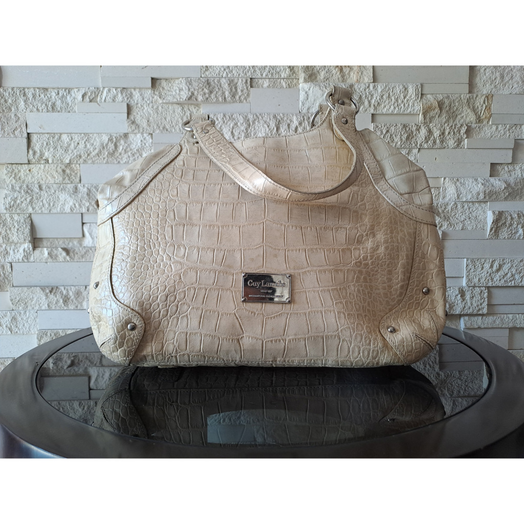 Tas Preloved Guy Laroche Kulit Desain Crocodile