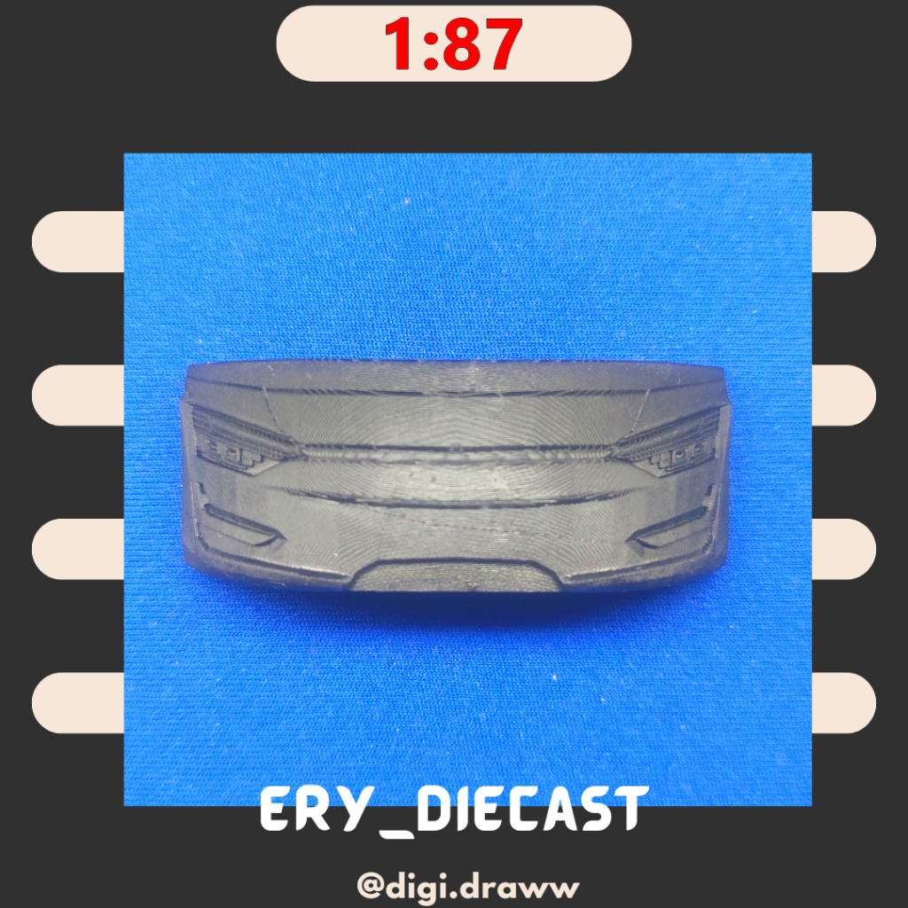 face miniatur bus legacy SR3 XHD skala 1:87 bahan resin