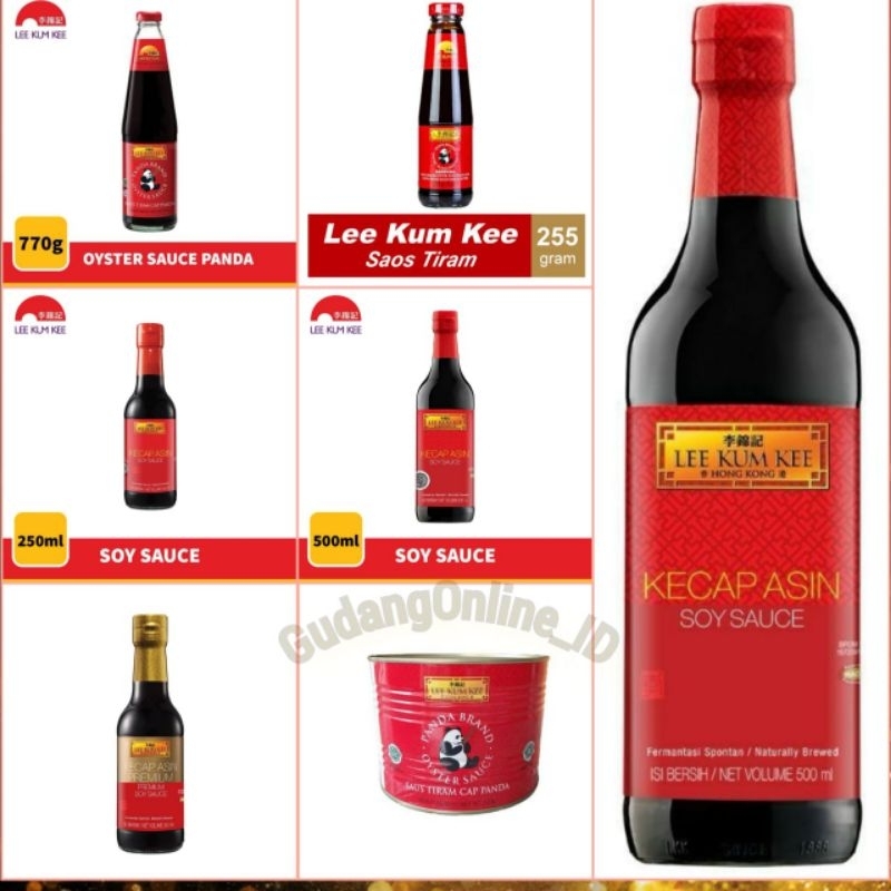 

Lee Kum Kee Oyster Sauce (Saus tiram) / Soy Sauce (Kecap asin) Soy Sauce Premium (Kecap Asin)