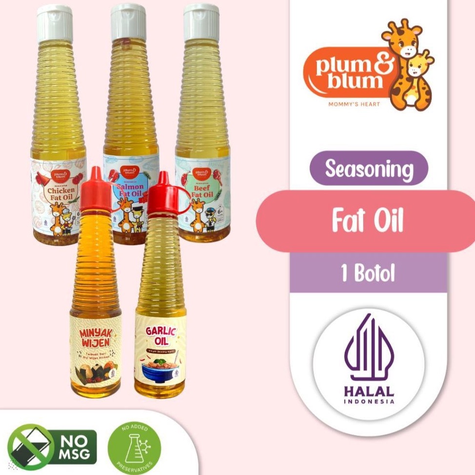 

NEW Plum Blum Chicken Fat Oil Beef Fat Oil Minyak Mpasi BB Booster 14 ml