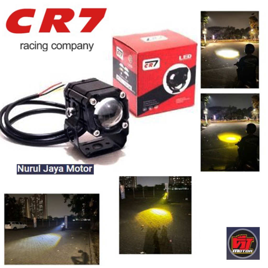 Lampu tembak led laser kotak D2 D3 mini kotak waterproof Cr7