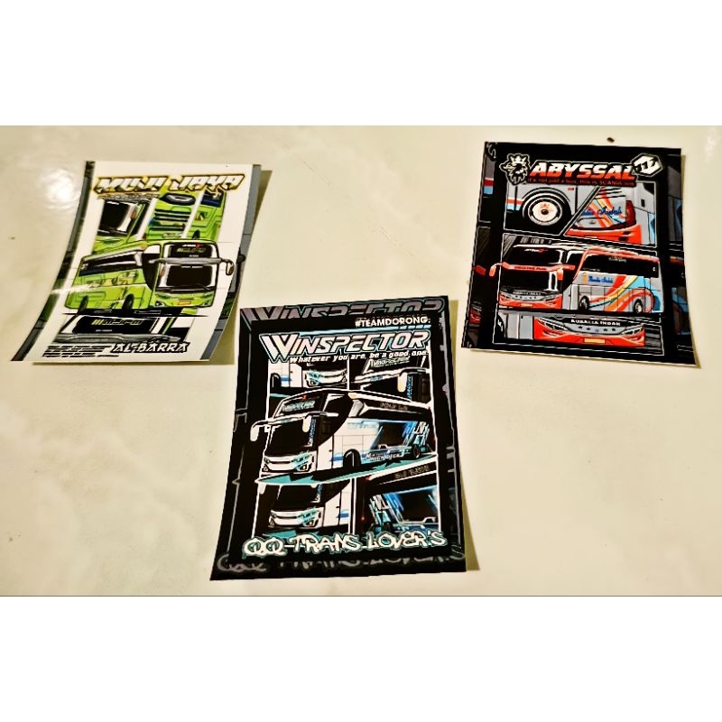 

COD Stiker Buss Telolet Winspector Keren high Quality ( 30 Stiker + Bonus )