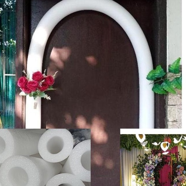 BEST SELLER Busa Dekorasi Pelaminan Pengantin Busa Tancap Bunga Bulat