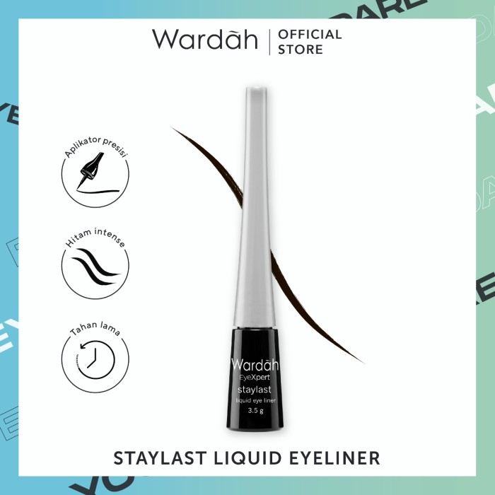 WARDAH EYEXPERT EYELINER - Eyexpert Staylast Liquid Eyeliner 3.5g- Waterproof Eyeliner WARDAH
