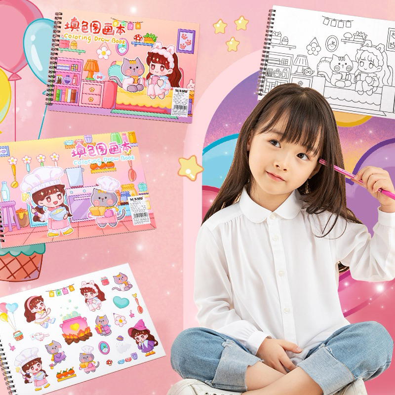 

AJS Buku gambar anak 31 lbr/buku gambar polos A4 /drawing book /buku lukis NB46
