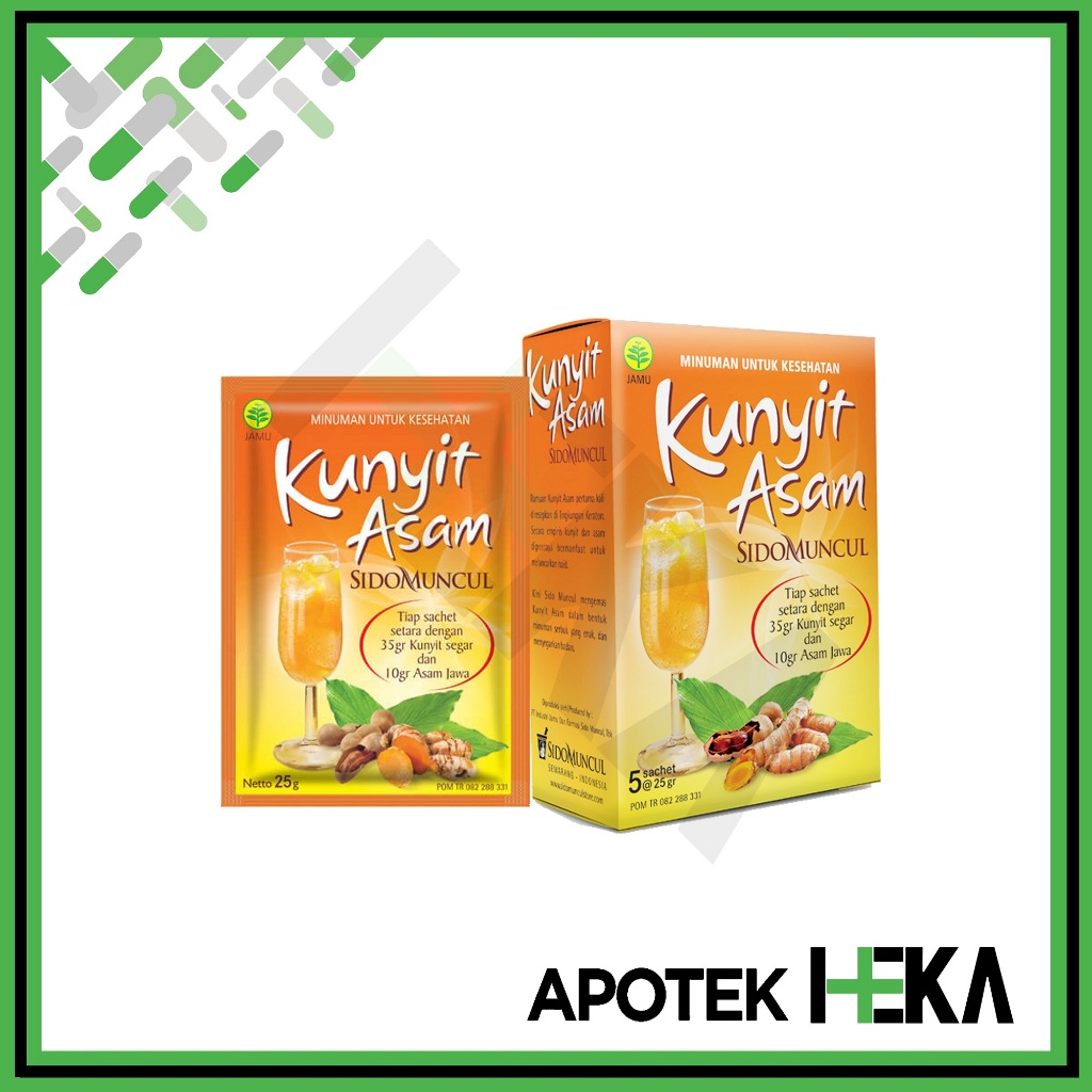 

Kunyit Asam Sido Muncul Box isi 5 Sachet - Membantu Kelancaran Haid