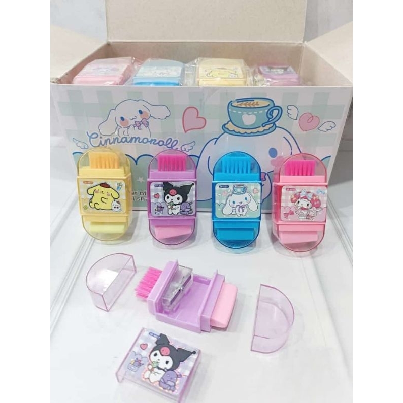 

SERUTAN SANRIO / RAUTAN PENSIL PENGHAPUS KUAS / RAUTAN 3IN1