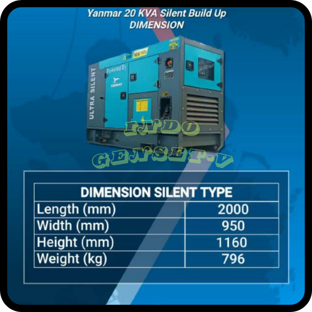 GENSET SILENT 20KVA YANMAR