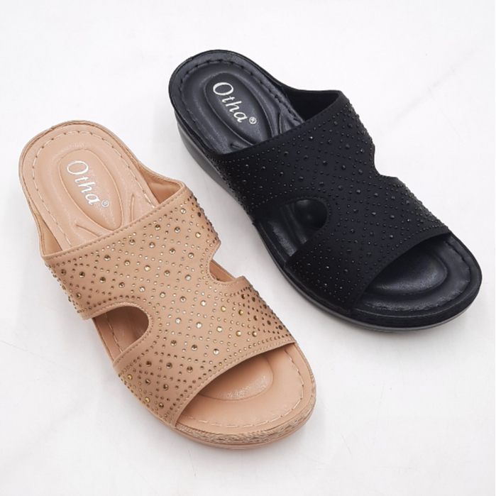 Otha Shoes - Wedges Sandal Wanita - H764 OWK