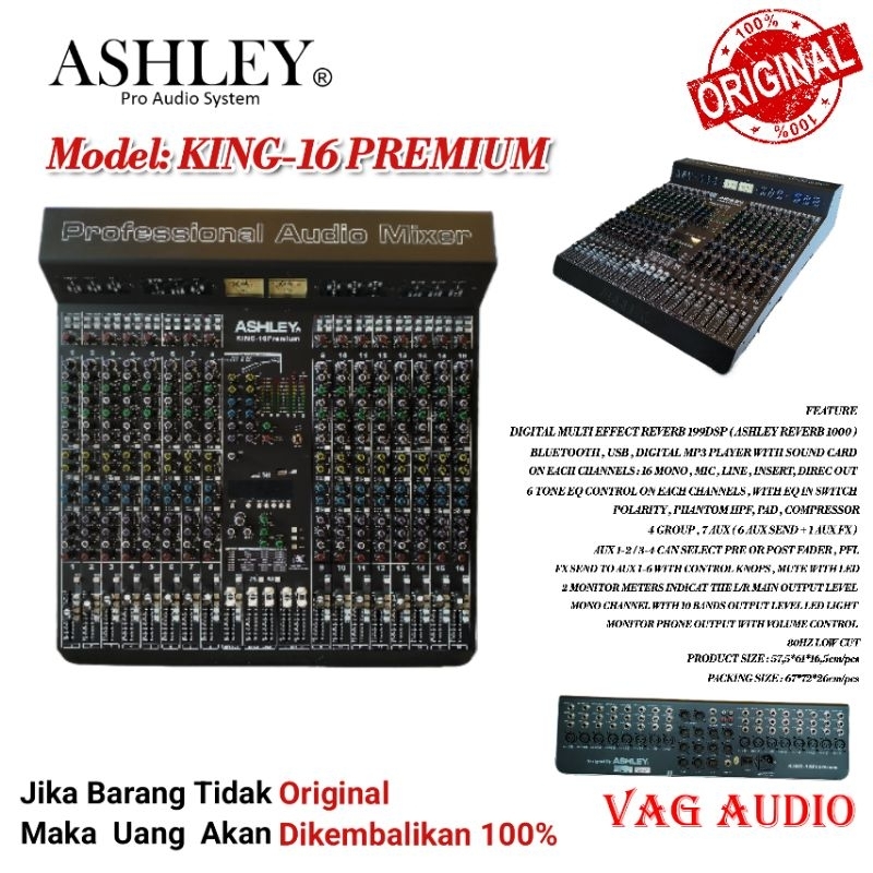 MIXER ASHLEY KING-16 PREMIUM