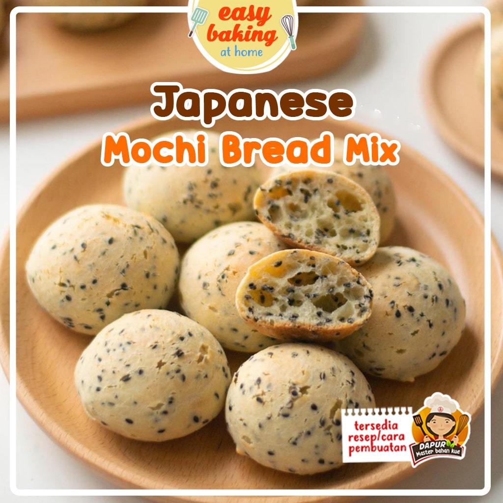 

Japanese Mochi Bread Mix Nisshin / Premix Roti Mochi (500 gr)