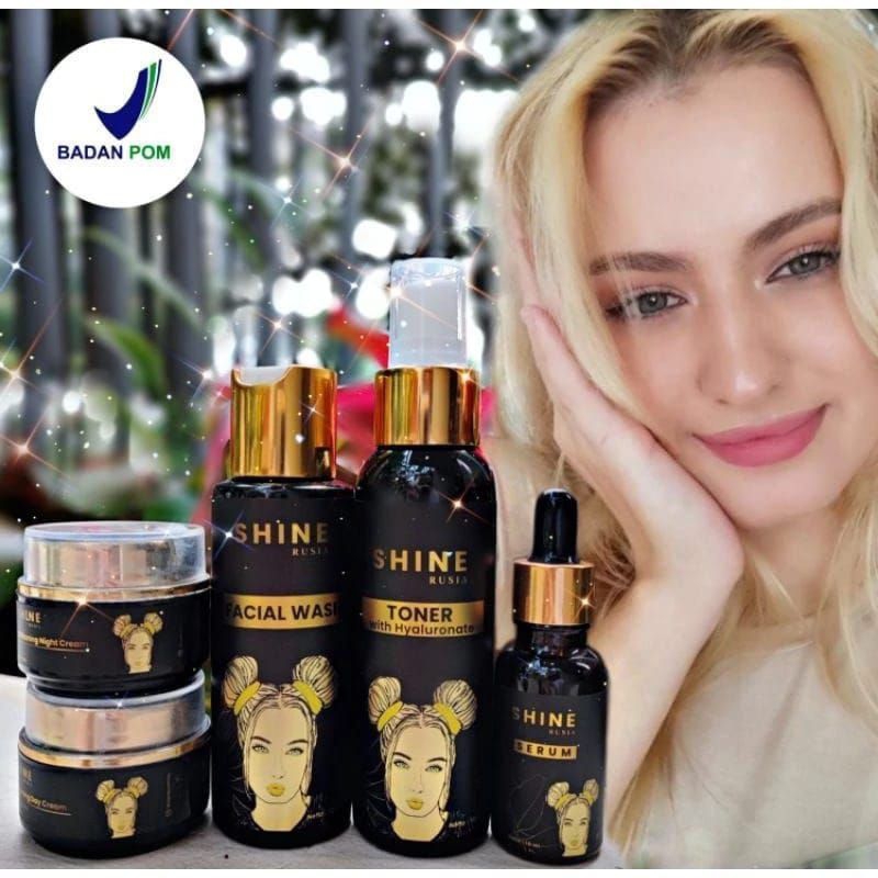 SHINE RUSIA PAKET WHITENING with dna salmom serum