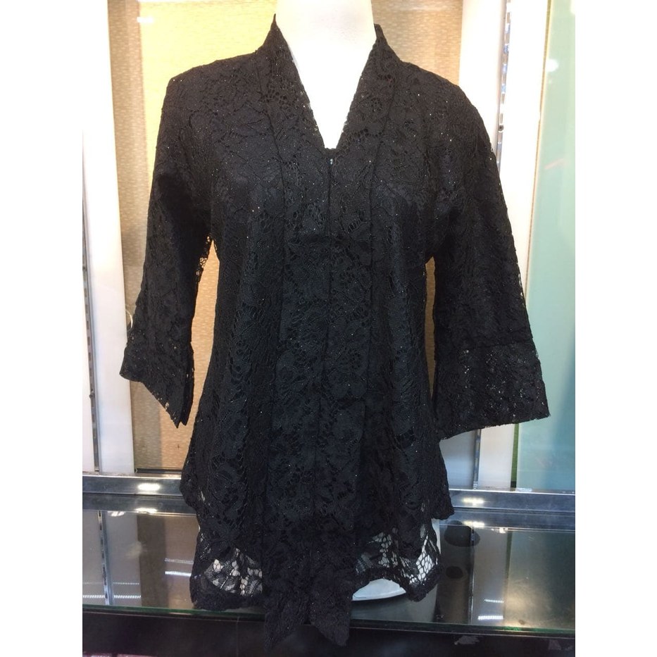 Atasan Kebaya Floy Brokat Hitam Dan Pilihan Warna Lain
