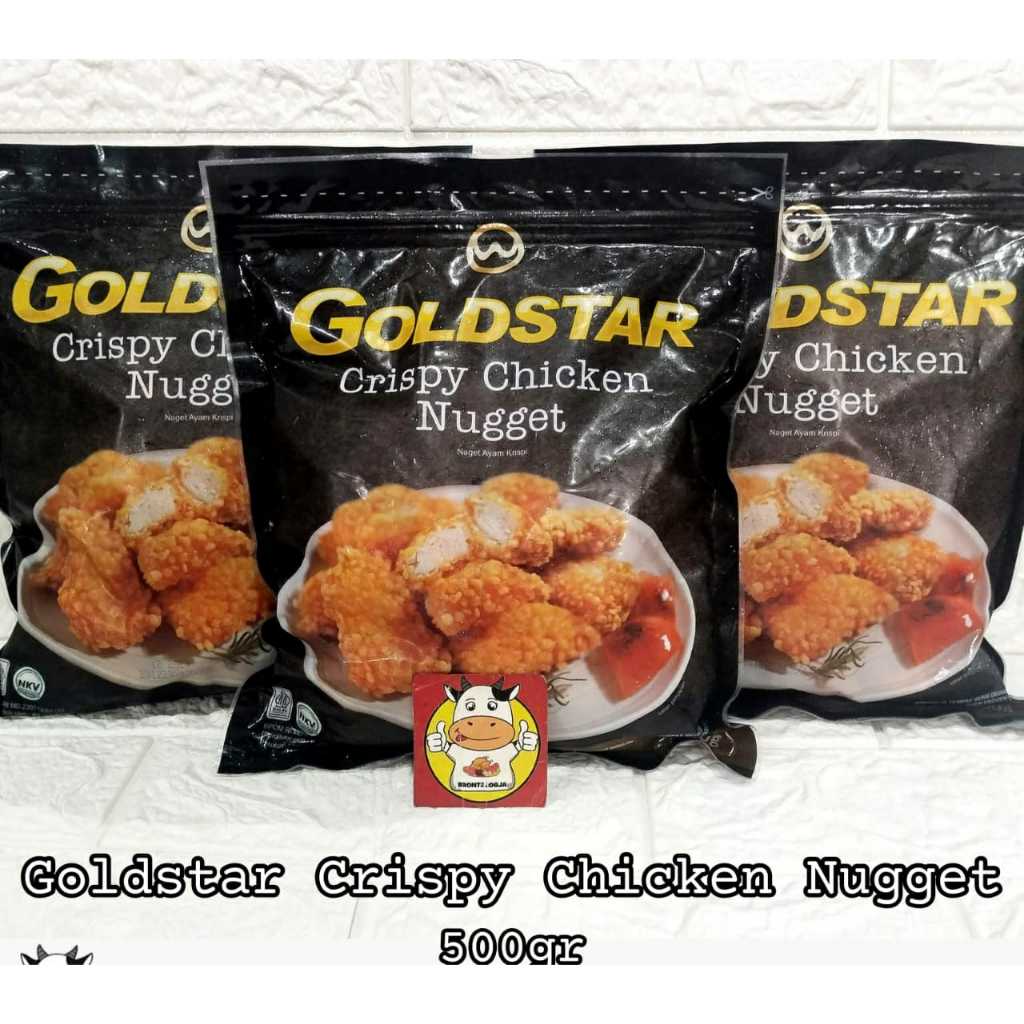 

GOLDSTAR CRISPY CHICKEN NUGGET 500GR-FROZEN FOOD-BRONTZ JOGJA