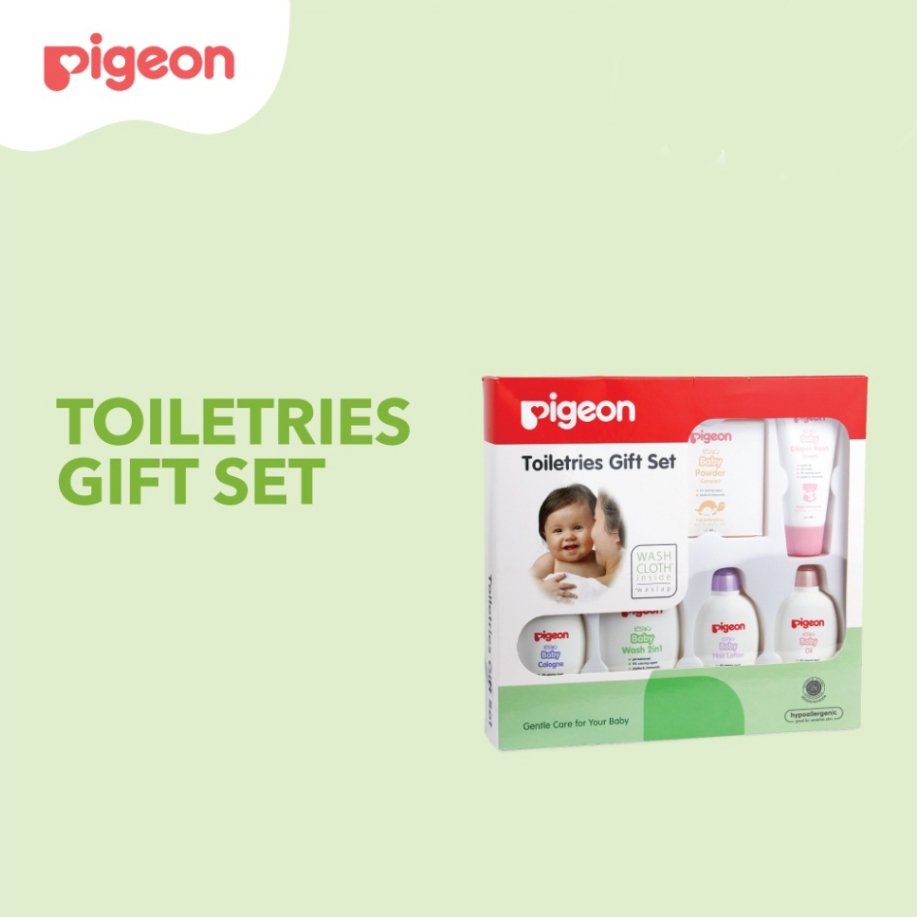 PIGEON Baby Toiletries Gift Set | Paket Lengkap Skincare Newborn Bayi Baru Lahir