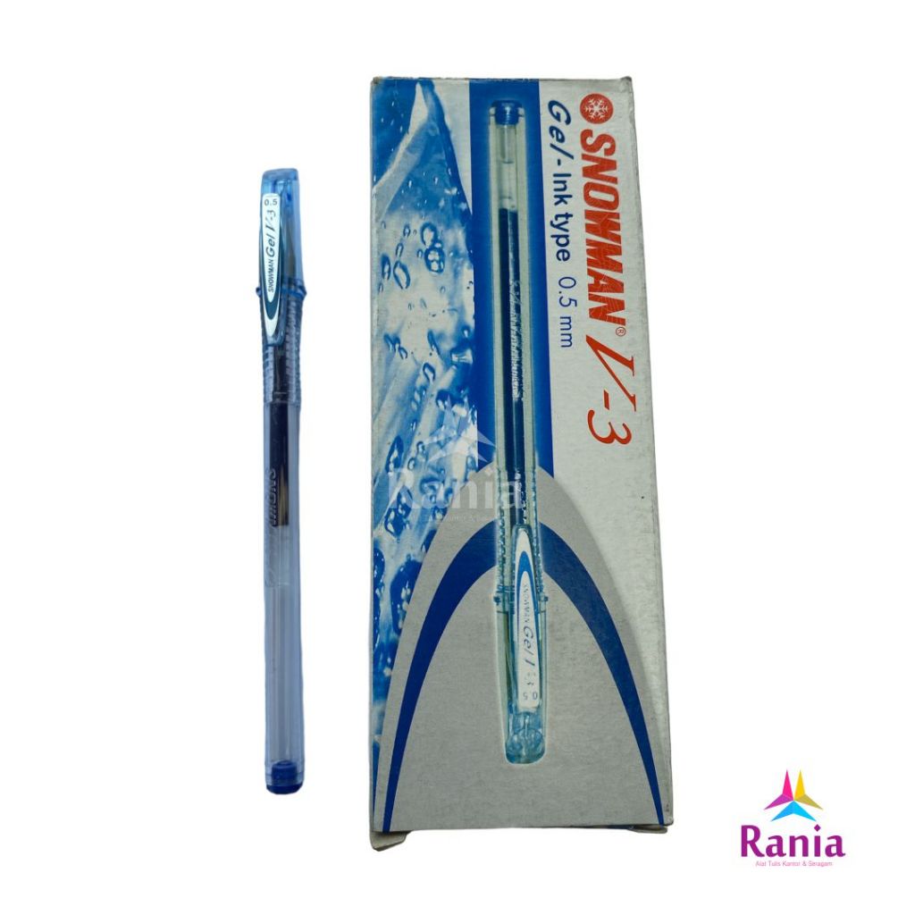 

Bolpoin Snowman V3 HITAM/BIRU 0.5 mm
