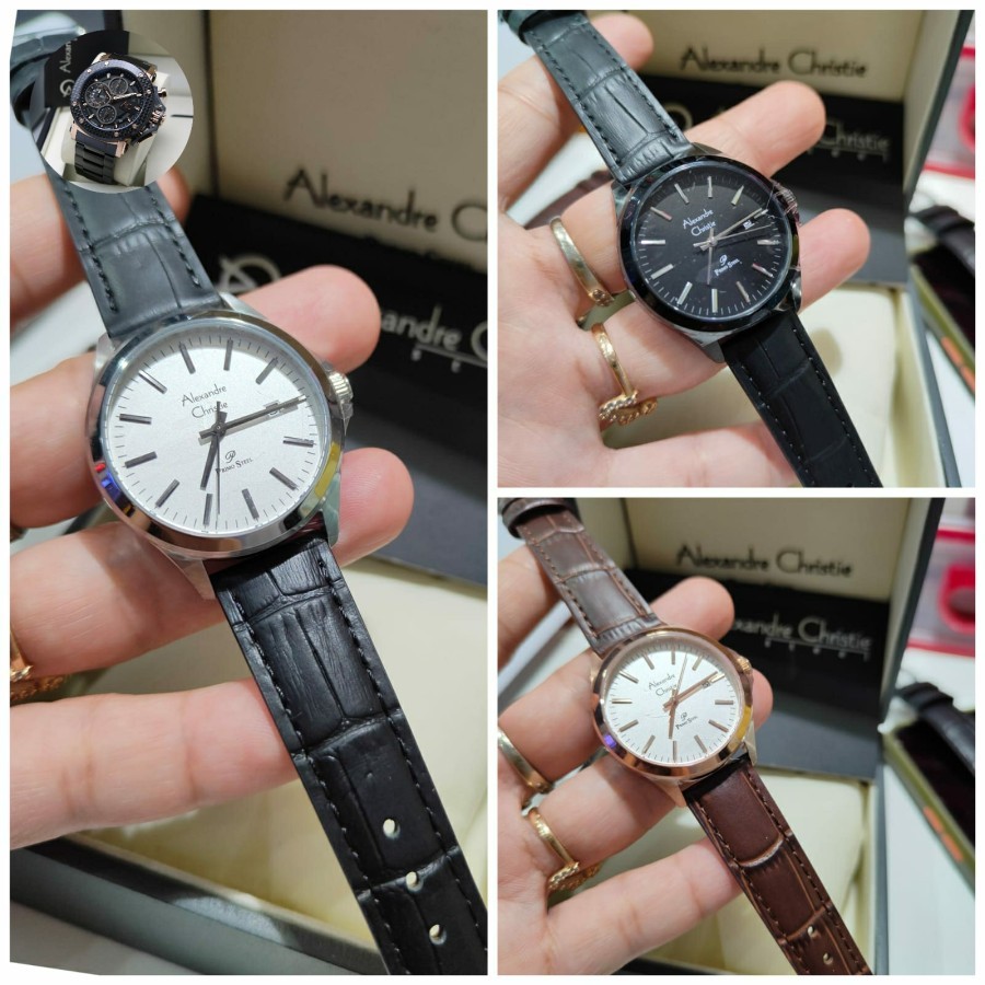 JAM TANGAN WANITA ALEXANDRE CHRISTIE AC 1026 AC1026 LEATHER ORIGINAL