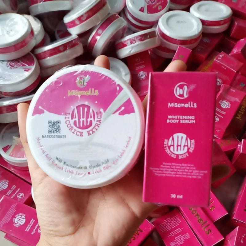 BLEACHING BADAN MISONELLS ORIGINAL-AHA MISONELLS-bleaching pemutih badan bpom - MISONEL