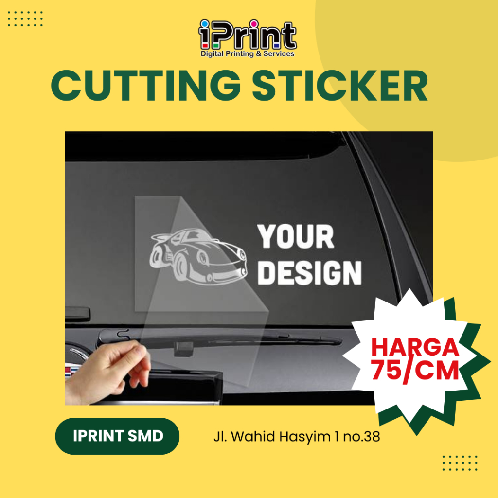Sticker Cutting Custom Order Satuan Vinyl Oracal / Reflective