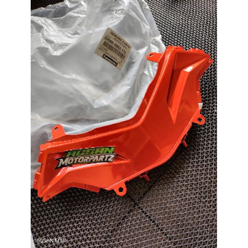 Cover body tengah jok z250 ninja 250 fi orange original kawasaki