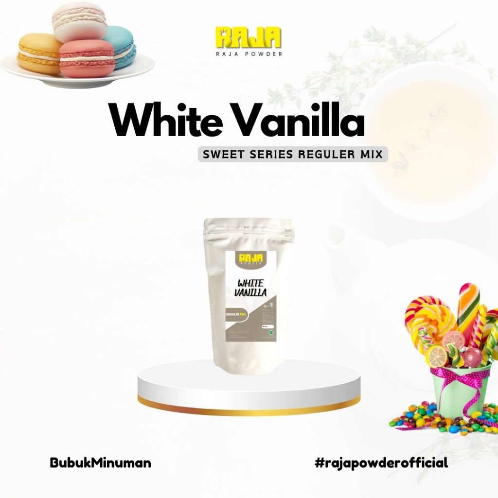 

Bubuk Vanilla White Bubuk Minuman Vanilla White Powder 500 gram