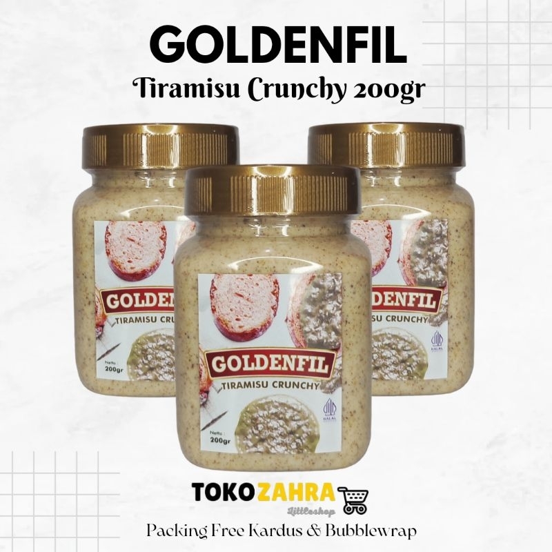 

Selai Goldenfil Tiramisu Crunchy 200gr