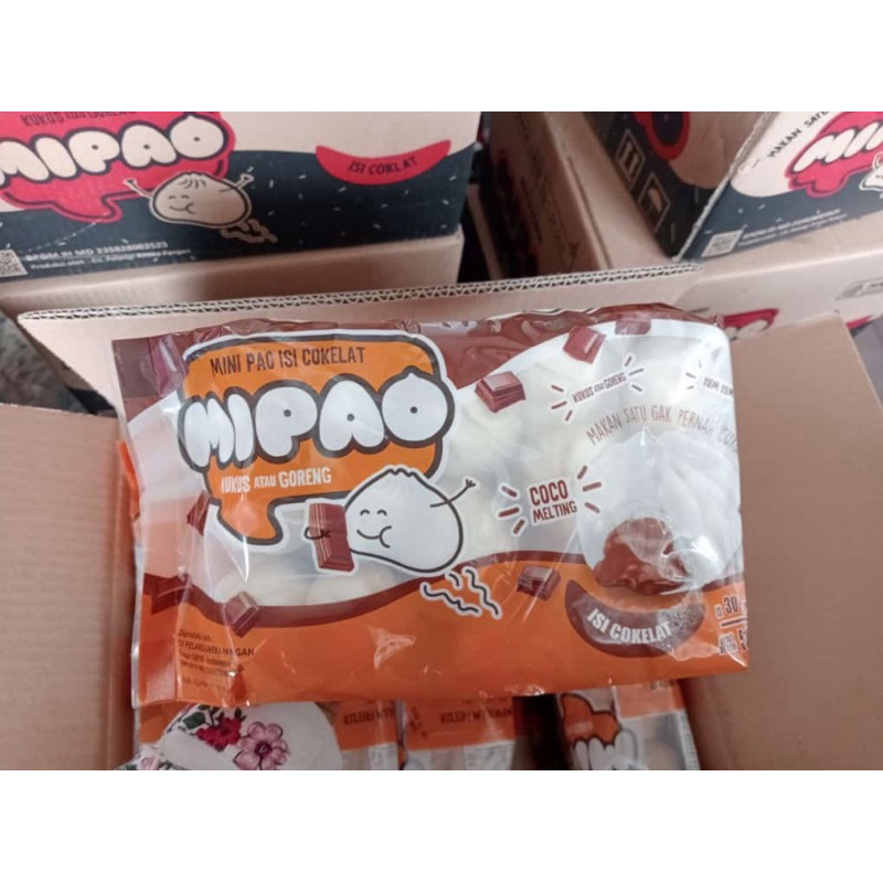 

Mipao Bapao Mini Pau Bakpau isi Cokelat 30 pcs