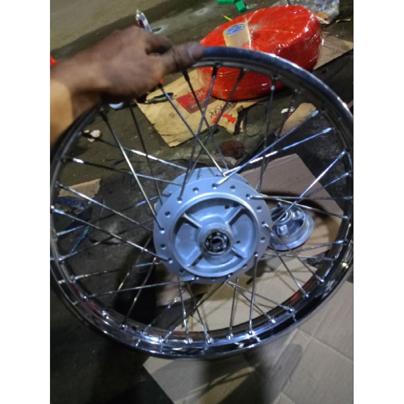 velg jari-jari set belakang ring'17 STD+nap gear Astrea grand Supra lama legenda dll