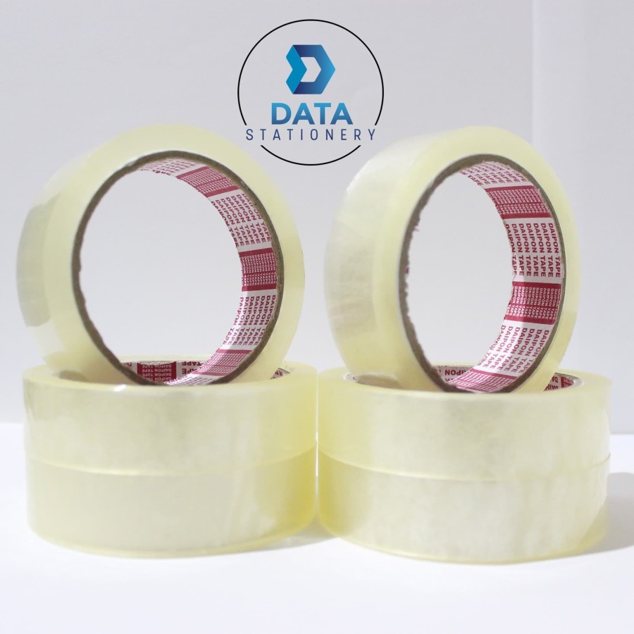 

Isolasi Bening 1" Inch x 72 Yard Daipon selotip solasi lakban tape