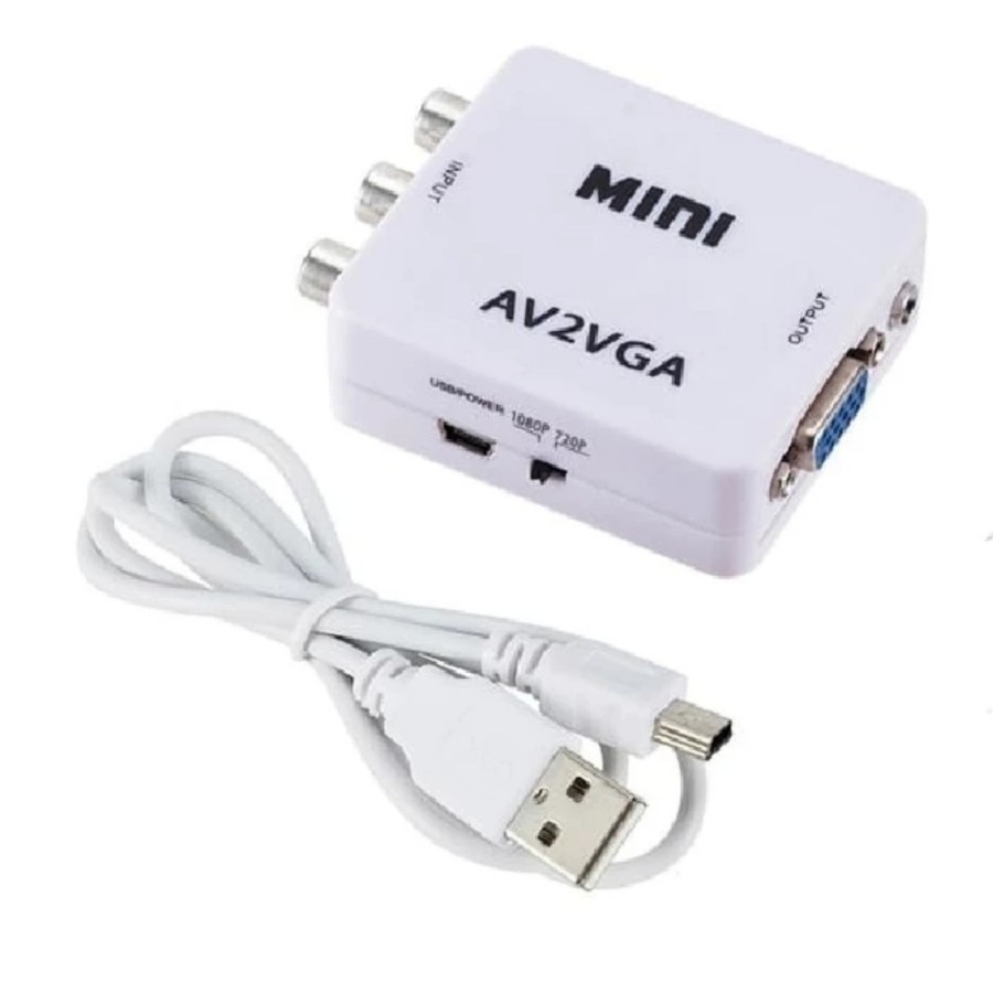 MINI CONVERTER RCA TO VGA / AV2VGA CONVERTER