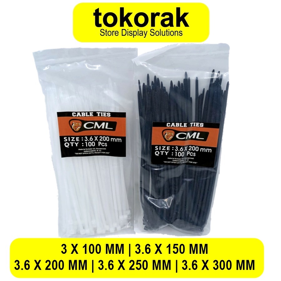 

KABEL TIES 10CM 15CM 20CM 25CM 30CM CAMEL NYLON CABLE TIE INSULOCK TIS