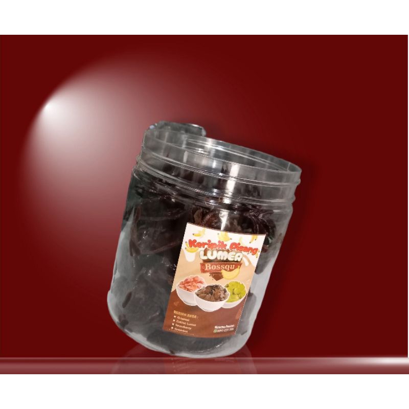 

Keripik pisang coklat stroberry lumer