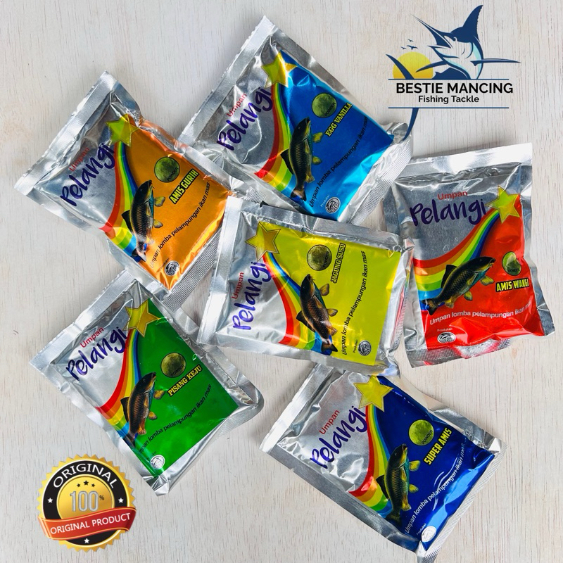 umpan pancing pelangi -umpan djempol-AMIS GURIH-AMIS WANGI-JAGUNG SUSU-SUPER AMIS