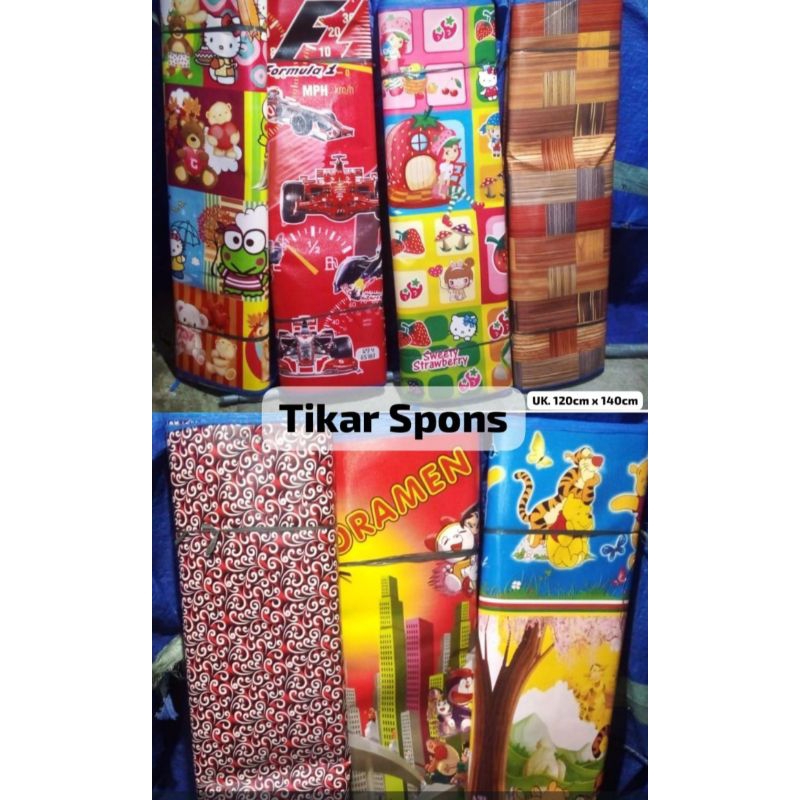 Tikar spons gulung Motif Gambar