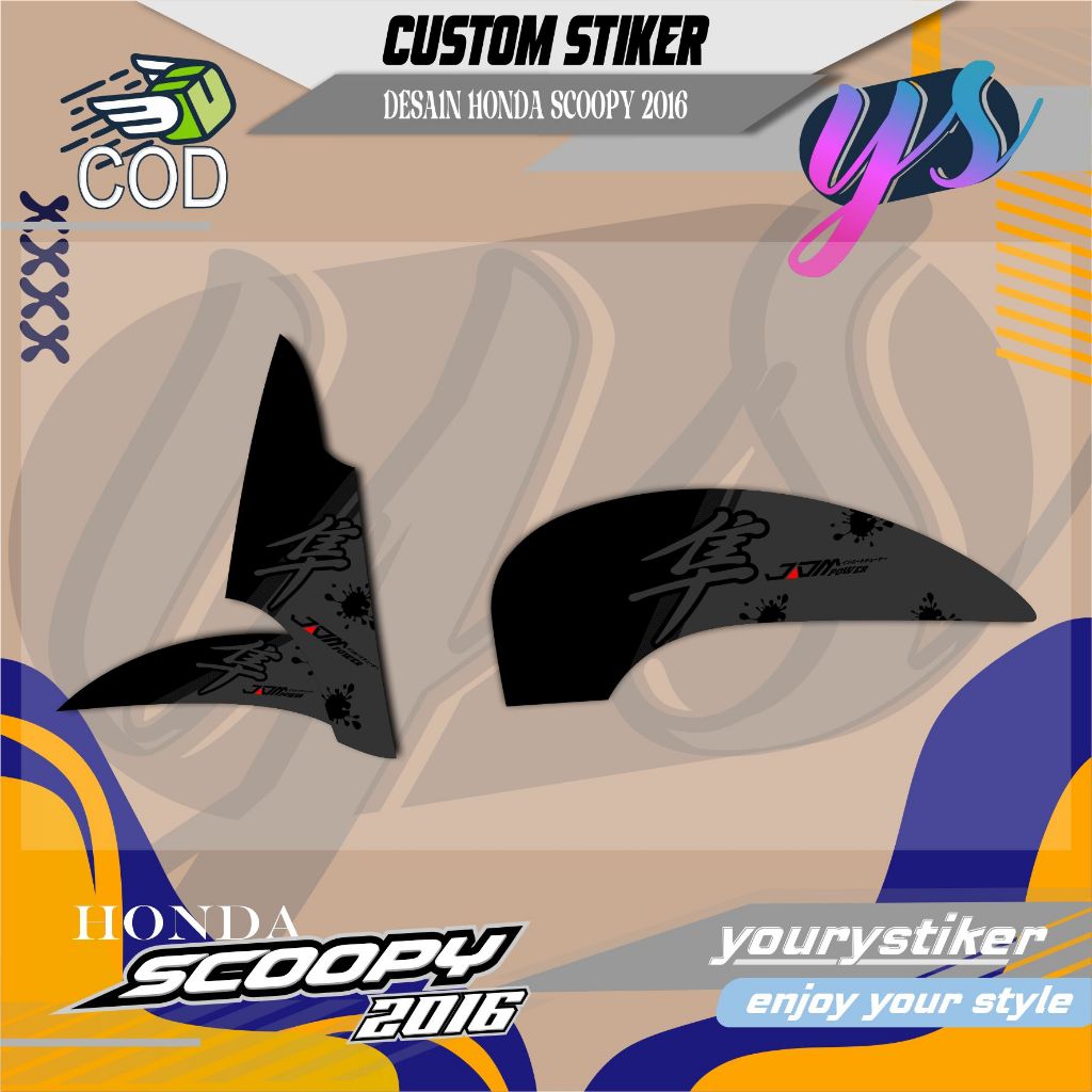 STRIPPING SIMPEL SCOOPY 2016 HAYABUZA SUDAH DI CUTTING TINGGAL TEMPEL