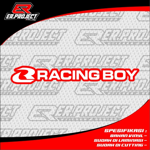 STRIKER PRINT CUT RACING BOY / STIKER RACING BOY