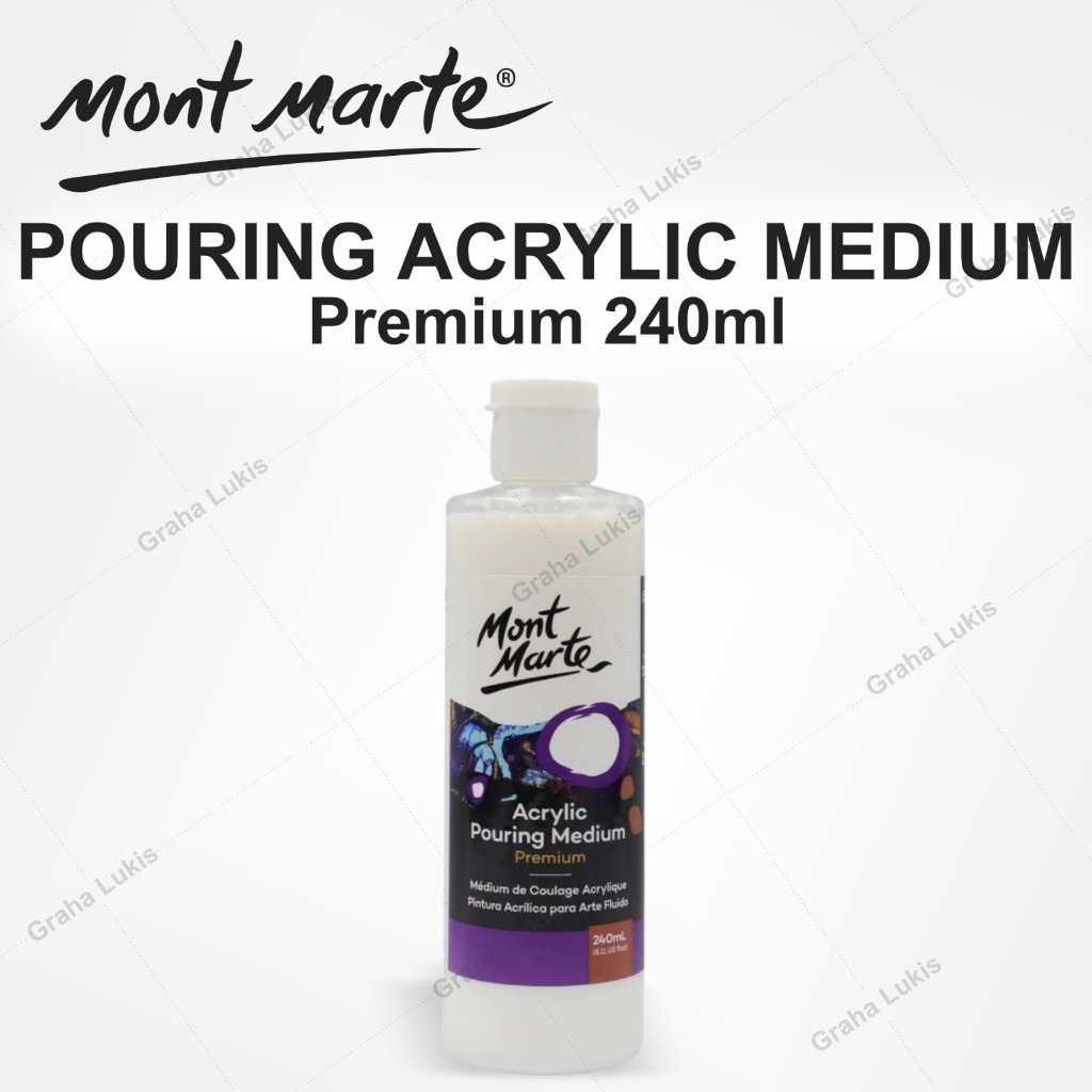 

Mont Marte Premium Acrylic Pouring Medium 240ml