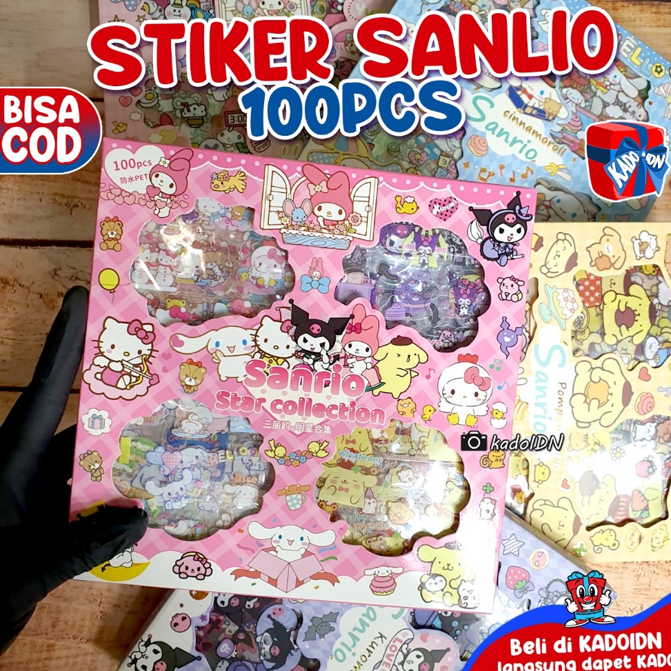 

Stok terbaru Stiker Waterproof Sanlio Series Aesthetic