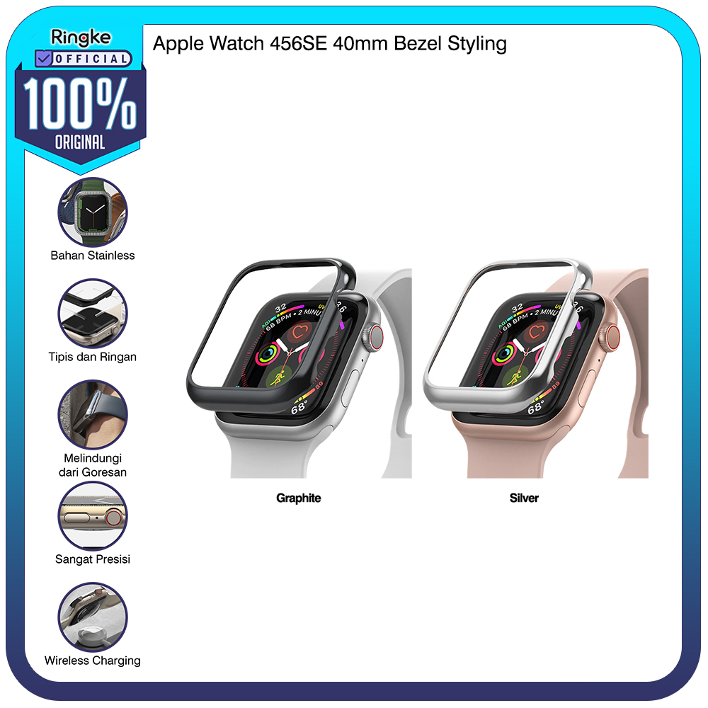 Casing Ringke Apple Watch 6/5/4/SE 40mm Anti Crack Military Drop Armor