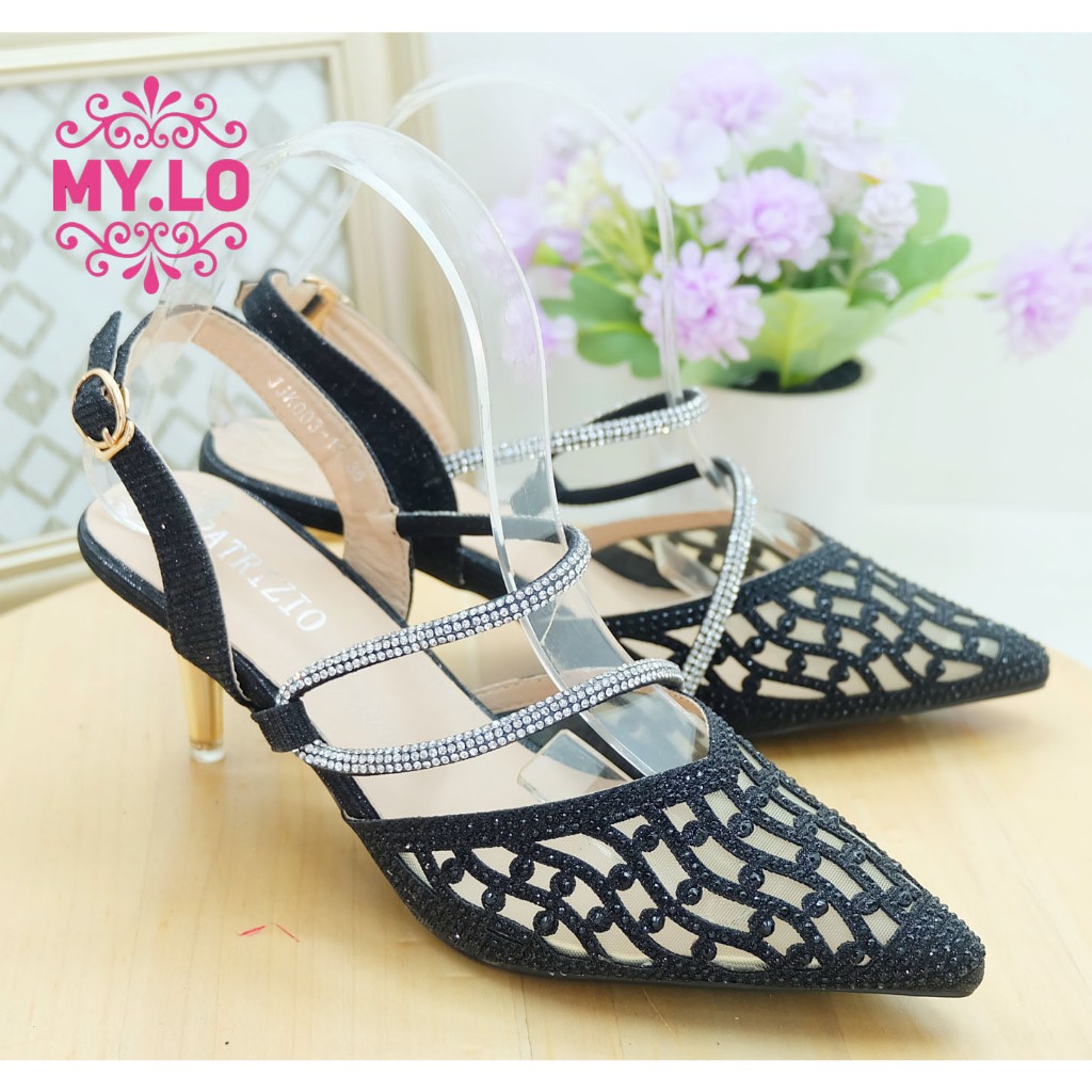 SEPATU SANDAL HEELS PESTA WANITA SELOP KEBAYA PENGANTIN PEREMPUAN SENDAL WISUDA SESERAHAN LAMARAN HA