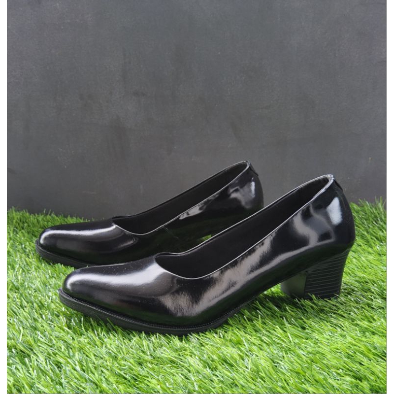 Sepatu Polwan Pdh Kilat/Sepatu Jatah PNS Polri asli