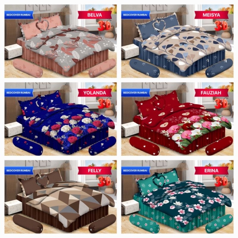 BEDCOVER SET BONITA RUMBAI UK.180x200