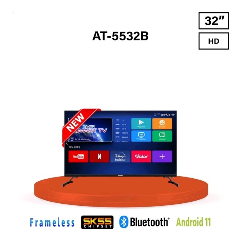 AKARI - LED ANDROID AT-5532AS2 TV 32 INCH