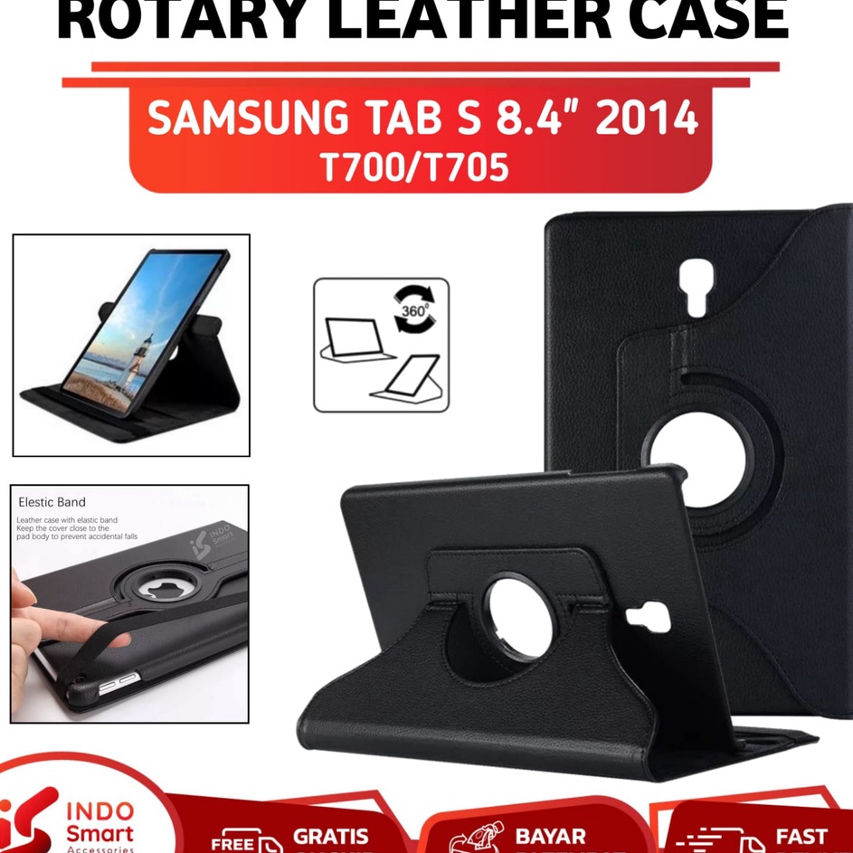 BcS Case Samsung Tab S 84 214  Samsung Galaxy Tab S 84 214  T7 T75 Casing Tablet Rotary Flip Cover