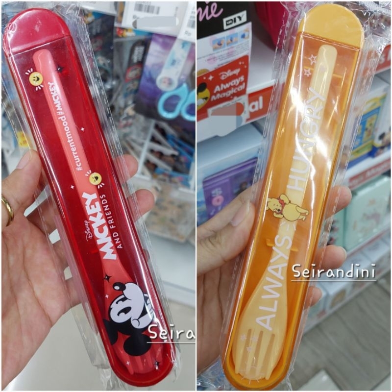 Sendok Garpu Disney Mickey Mouse Winnie The Pooh Kado Hadiah Unik MR DIY